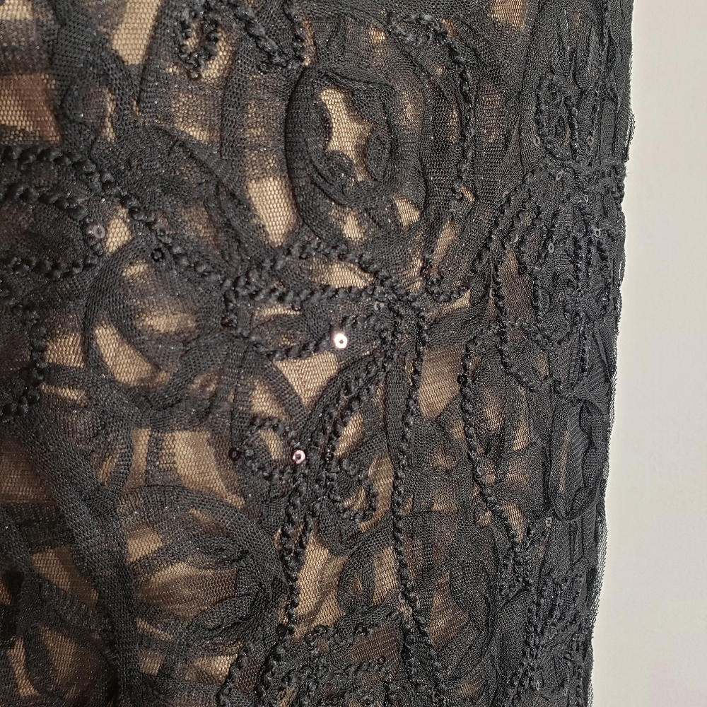 Max studio black lace & sequin dress size Small - Picture 5 of 7